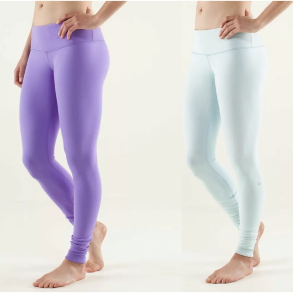 Lululemon Wonder Under Reversible Purple/Blue size 2